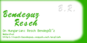 bendeguz resch business card